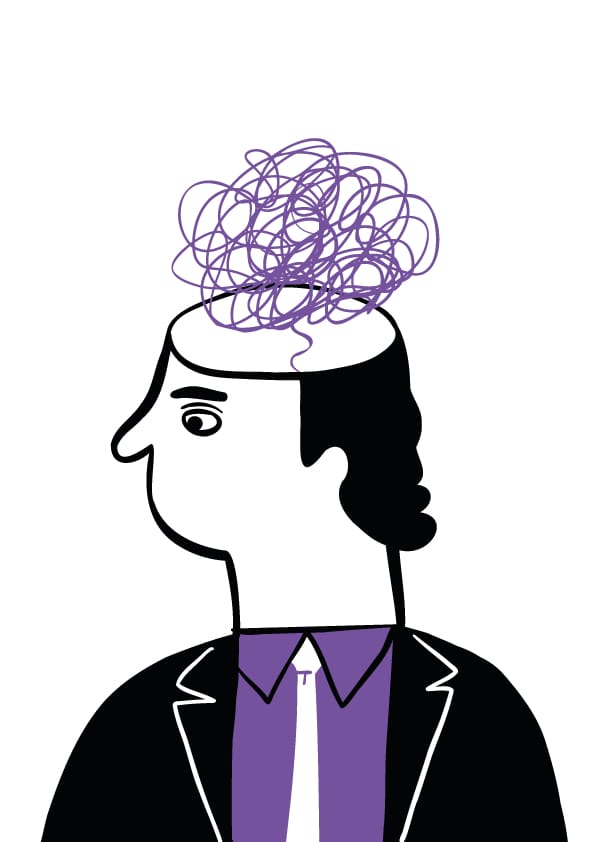 Mental Health brain illustration