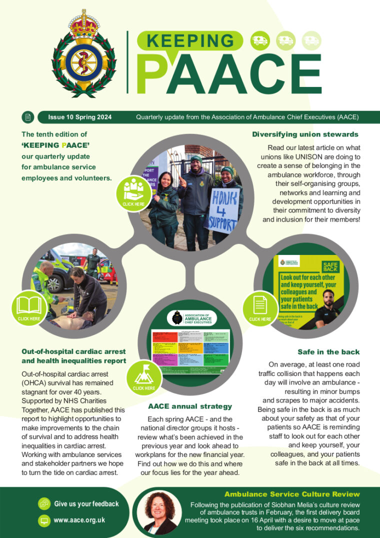 AACE - KEEPING P'AACE ISSUE 10 SPRING 2024 F fc