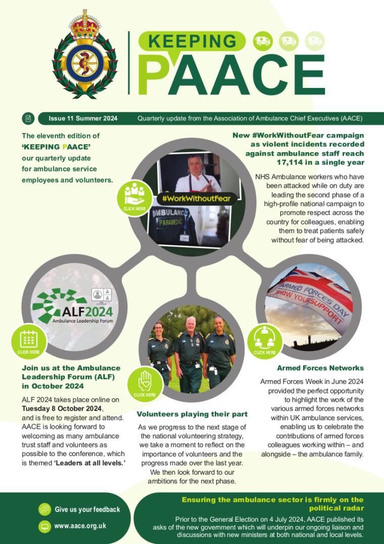 PAACE Summer 24 front cover