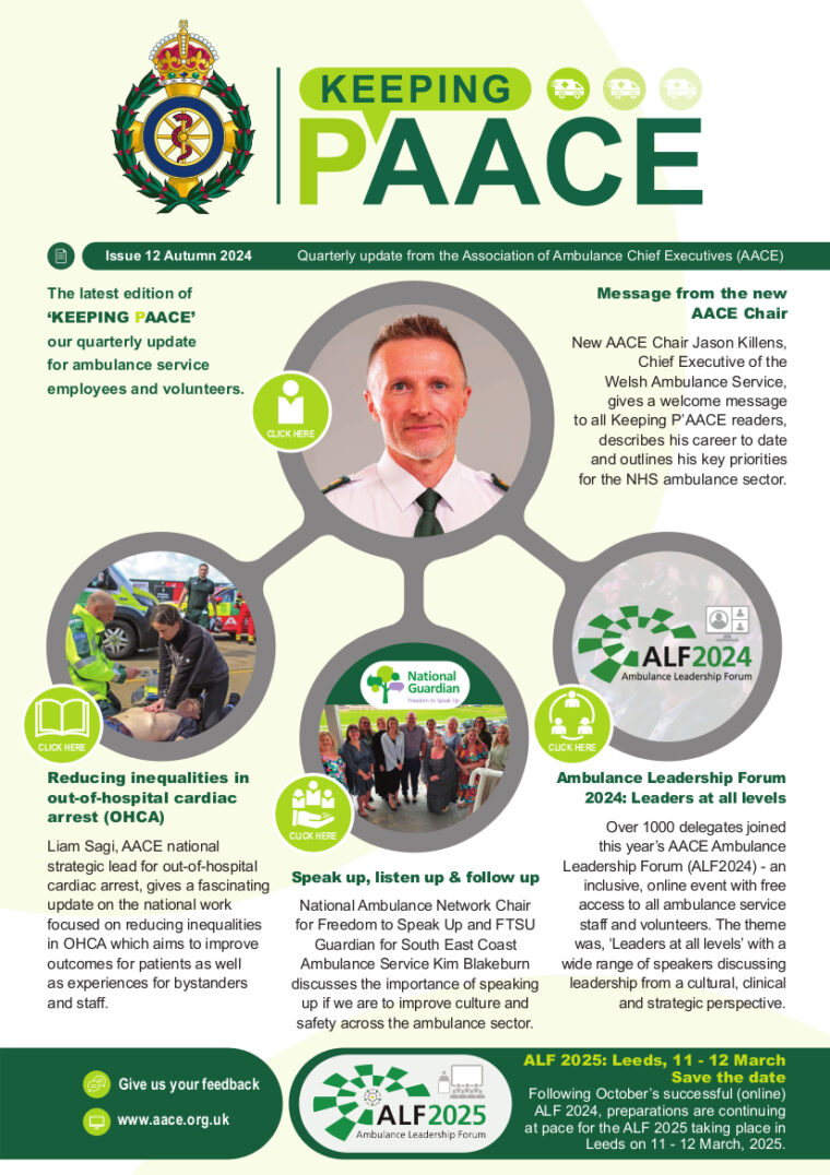 AACE - KEEPING P'AACE ISSUE 12 AUTUMN 2024 F1 fc